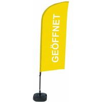 Showdown Beachflag - Komplett-Set - Geöffnet Deutsch - Gelb/Schwarz von SHOWDOWN DISPLAYS