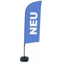 Showdown Beachflag - Komplett-Set - Neu Deutsch - Blau/Schwarz von SHOWDOWN DISPLAYS