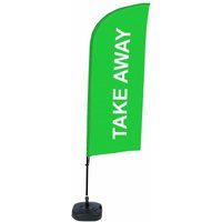 Showdown Beachflag - Komplett-Set - Take Away - Grün/Schwarz von SHOWDOWN DISPLAYS