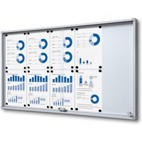 Showdown Displays Abschließbarer Schaukasten SLIM für Innen mit Schiebetüren - mit Sicherheitsecken - 10x DIN A4 Showdown Displays Abschließbarer Schaukasten SLIM für Innen mit Schiebetüren - mit Sicherheitsecken - 10x DIN A4 von SHOWDOWN DISPLAYS
