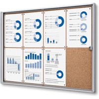 Showdown Displays Schaukasten Innen Kork 8xA4 von SHOWDOWN DISPLAYS