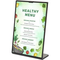 Showdown Displays Scritto® Tischaufsteller L, schwarz DIN A5 von SHOWDOWN DISPLAYS