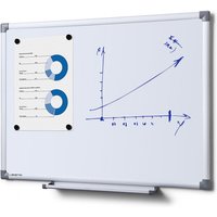 Showdown Displays - Showdown Whiteboard Scritto Economy - 60x45cm - Aluminium - Weiß von SHOWDOWN DISPLAYS