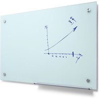 Showdown Glasboard - 90x60cm - Magnetisch - Weiß - Mit Stiftablage Showdown Glasboard - 90x60cm - Magnetisch - Weiß - Mit Stiftablage von SHOWDOWN DISPLAYS