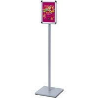 Showdown Infoständer Design Standard DIN A4 - Gehrungsecken - Aluminium/Stahl - Silber von SHOWDOWN DISPLAYS