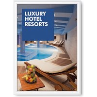 Showdown Klapprahmen 25mm - DIN A2 - Aluminium - Weiß von SHOWDOWN DISPLAYS