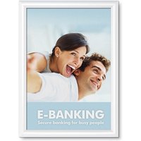 Showdown Klapprahmen 25mm - DIN A3 - Aluminium - Weiß von SHOWDOWN DISPLAYS