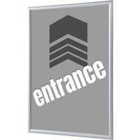 Showdown Klapprahmen - DIN A1 - Komplett-Set - Entrance Englisch - Grau/Silber von SHOWDOWN DISPLAYS