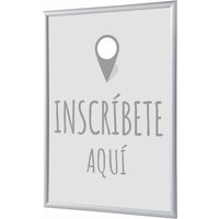 Showdown Klapprahmen - DIN A1 - Komplett-Set - Inscríbete Aquí Spanisch - Grau/Silber Showdown Klapprahmen - DIN A1 - Komplett-Set - Inscríbete Aquí Spanisch - Grau/Silber von SHOWDOWN DISPLAYS