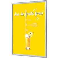 Showdown Klapprahmen - DIN A1 - Komplett-Set - Jus de fruits frais Französisch - Gelb/Silber von SHOWDOWN DISPLAYS