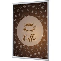 Showdown Klapprahmen - DIN A1 - Komplett-Set - Kaffee Deutsch - Braun/Silber von SHOWDOWN DISPLAYS