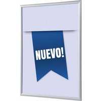 Showdown Klapprahmen - DIN A1 - Komplett-Set - Nuevo Spanisch - Blau/Silber von SHOWDOWN DISPLAYS