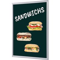 Showdown Klapprahmen - DIN A1 - Komplett-Set - Sandwichs Französisch - Schwarz von SHOWDOWN DISPLAYS