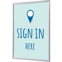 Showdown Klapprahmen - DIN A1 - Komplett-Set - Sign In Here Englisch - Blau/Silber Showdown Klapprahmen - DIN A1 - Komplett-Set - Sign In Here Englisch - Blau/Silber von SHOWDOWN DISPLAYS