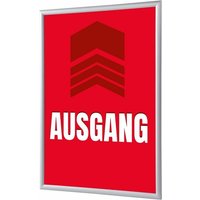 Showdown Klapprahmen - DIN A4 - Komplett-Set - Ausgang Deutsch - Rot/Silber von SHOWDOWN DISPLAYS