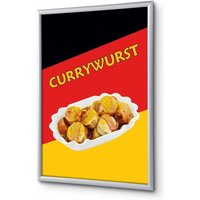 Showdown Klapprahmen - DIN A4 - Komplett-Set - Currywurst Deutsch - Schwarz/Gelb/Rot von SHOWDOWN DISPLAYS