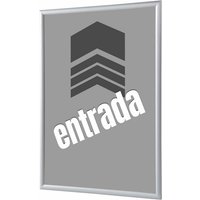 Showdown Klapprahmen - DIN A4 - Komplett-Set - Entrada Spanisch - Grau/Silber von SHOWDOWN DISPLAYS