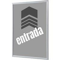 Showdown Klapprahmen - DIN A4 - Komplett-Set - Entrada Spanisch - Grau/Silber von SHOWDOWN DISPLAYS
