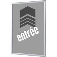 Showdown Klapprahmen - DIN A4 - Komplett-Set - Entrée Grau Französisch - Grau/Silber von SHOWDOWN DISPLAYS