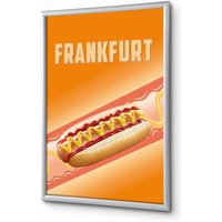Showdown Klapprahmen - DIN A4 - Komplett-Set - Hot Dog Spanisch - Orange/Silber Showdown Klapprahmen - DIN A4 - Komplett-Set - Hot Dog Spanisch - Orange/Silber von SHOWDOWN DISPLAYS