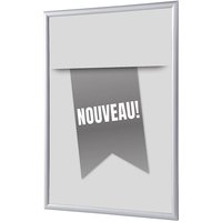 Showdown Klapprahmen - DIN A4 - Komplett-Set - Nouveau Grau Französisch - Grau/Silber von SHOWDOWN DISPLAYS
