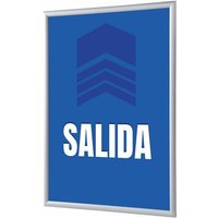 Showdown Klapprahmen - DIN A4 - Komplett-Set - Salida Spanisch - Blau/Silber von SHOWDOWN DISPLAYS