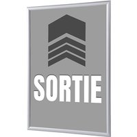 Showdown Klapprahmen - DIN A4 - Komplett-Set - Sortie Grau Französisch - Grau/Silber von SHOWDOWN DISPLAYS