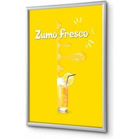Showdown Klapprahmen - din A4 - Komplett-Set - Jugos Frescos Spanisch - Gelb/Silber von SHOWDOWN DISPLAYS