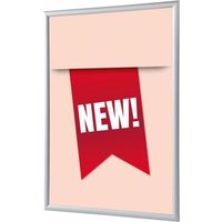 Showdown Klapprahmen - din A4 - Komplett-Set - New Englisch - Rot/Silber von SHOWDOWN DISPLAYS