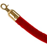 Showdown Kordel 1.5m - Rot mit Gold umfasst von SHOWDOWN DISPLAYS