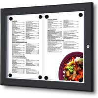 Showdown Menükasten Outdoor - 2x DIN A4 - Aluminium / Stahl - Schwarz Showdown Menükasten Outdoor - 2x DIN A4 - Aluminium / Stahl - Schwarz von SHOWDOWN DISPLAYS