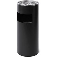 Showdown Mülleimer mit Aschenbecher - Silber von SHOWDOWN DISPLAYS