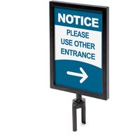 Showdown Schildhalterung für Absperrständer Gurtbandsystem - DIN A4 - Schwarz Showdown Schildhalterung für Absperrständer Gurtbandsystem - DIN A4 - Schwarz von SHOWDOWN DISPLAYS