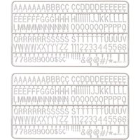 Showdown Set weißer Kunststoffbuchstaben - für Buchstabentafel - Schwarz Showdown Set weißer Kunststoffbuchstaben - für Buchstabentafel - Schwarz von SHOWDOWN DISPLAYS