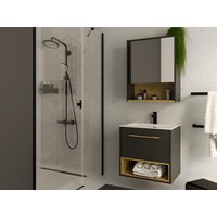 Badezimmer Spiegelschrank - Anthrazit - 60 cm - YANGRA von Kauf-unique