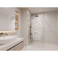 Duschtrennwand Seitenwand italienische Dusche mit LEDs - 90 x 200 cm - BELLA von Shower & Design