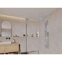 Massage Duschsäule LED Felicita - Silber von Shower & Design