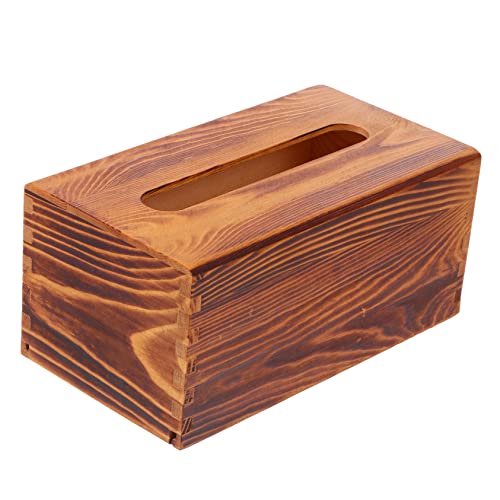 SHOWERORO Serviettenbox Aus Massivholz Taschentuch-aufbewahrungsbox Rechteckiger Taschentuchbox- Servietten-Organizer Taschentuchhalter Für Das Schlafzimmer von SHOWERORO