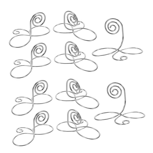 SHOWERORO 10 Stück Lotusblumen Tischkartenhalter Elegant für Namenskarten Tischnummern und Menükarten Vielseitig für Hochzeit Geburtstag und Bürodekoration von SHOWERORO