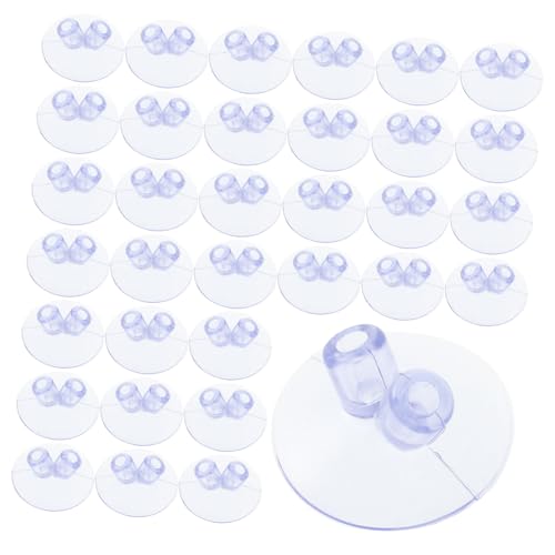 SHOWERORO 100 Stück Starke Saugnäpfe mit Doppelöffnung Transparenter Fahnenmasten halter für Tischplatten Rutschfest und Stoßfest für Büro Laden und Bibliothek SHOWERORO 100 Stück Starke Saugnäpfe mit Doppelöffnung Transparenter Fahnenmasten halter für Tischplatten Rutschfest und Stoßfest für Büro Laden und Bibliothek von SHOWERORO