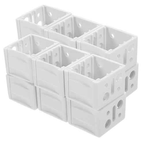 SHOWERORO 12 Stück Teiliges Fensterjalousien-halterungsset Stabile Abs-halterungen Einfache Montage für Innen Außenmontage Kompatibel mit Verschiedenen Jalousienarten Weiß von SHOWERORO