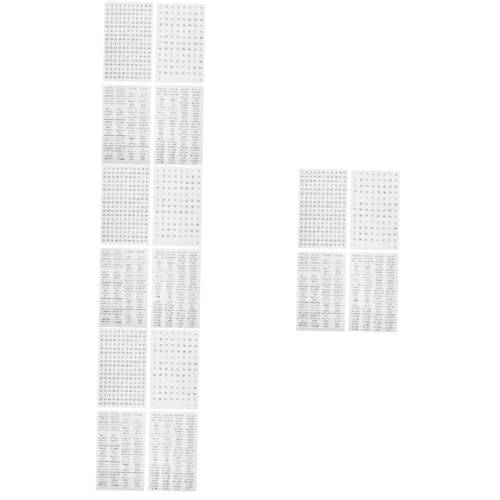 SHOWERORO 16blätter Bögen Planer Aufkleber Für Journaling Selbstklebende to-do Sticker Dekoration Von Tagebüchern Scrapbooks Kalendern Und Notizbüchern Verschiedene Designs Für von SHOWERORO