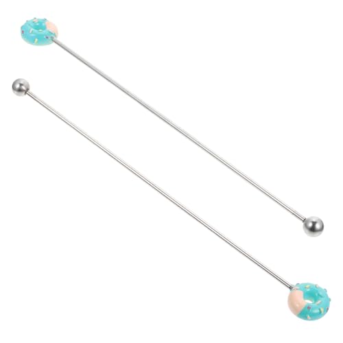 SHOWERORO 2 Stück Cocktail Rührstäbchen mit Langem Griff Wiederverwendbare Rührstäbe für Cocktails und Getränke Leicht Elegant für Ihre Bar oder Zuhause von SHOWERORO