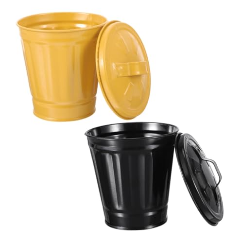 SHOWERORO 2 Stück Kleiner Desktop mülleimer mit Deckel Kreativer Süßer Abfallbehälter für Schlafzimmer Wohnzimmer Schließt Gerüche Sicher zu Großer Fassungsvermögen für Schreibtisch und SHOWERORO 2 Stück Kleiner Desktop mülleimer mit Deckel Kreativer Süßer Abfallbehälter für Schlafzimmer Wohnzimmer Schließt Gerüche Sicher zu Großer Fassungsvermögen für Schreibtisch und von SHOWERORO