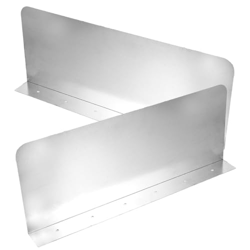 SHOWERORO 2 Stück Küchenwaschbecken Spritz Schutz Baffle Board Verstellbar Robustem Metall Einfache Installation Kompatibel mit Verschiedenen Spülbecken Effektiver Spritzschutz für von SHOWERORO