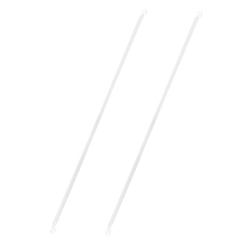 SHOWERORO 2 Stück Teiliges Vertikale Jalousiestangen Kunststoff Langlebig Einfach zu Bedienen Ersatz für Haushaltsjalousien Geeignet für Büro Hotel und Zuhause von SHOWERORO