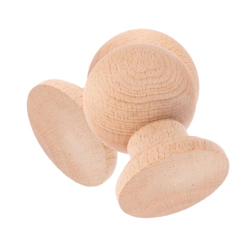SHOWERORO 2 Stück Unlackierte Runde Massivholz-abschlusskappen Robuste Holz-dekorknöpfe für Möbel und Treppen Natürliche Holzmaserung Vielseitige Elegante Wohnraumverzierung von SHOWERORO