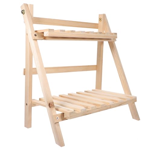 SHOWERORO Lagerregal Aus Holz Trapezförmiger Aufbewahrungsständer Doppelschicht Desktop Regal Für Pflanzen Bücher Und Andere Gegenstände SHOWERORO Lagerregal Aus Holz Trapezförmiger Aufbewahrungsständer Doppelschicht Desktop Regal Für Pflanzen Bücher Und Andere Gegenstände von SHOWERORO