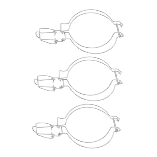 SHOWERORO 3 Stück Teiliges Edelstahl Drahtbügel für Öffnung Langlebige Dichtungsclips zum Schnellen Verschließen von Einmachgläsern Vielseitig für Lebensmittelaufbewahrung und Haltbarmachung von SHOWERORO