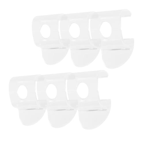 SHOWERORO 6 Stück Blindgriff klein Bienenwabe handhaben Fenster Mini mit Ziehgriffe für Jalousien kabellose Schirmgriffe kabelloser Schirmgriff kabelloser Jalousiegriff Plastik Transparent von SHOWERORO